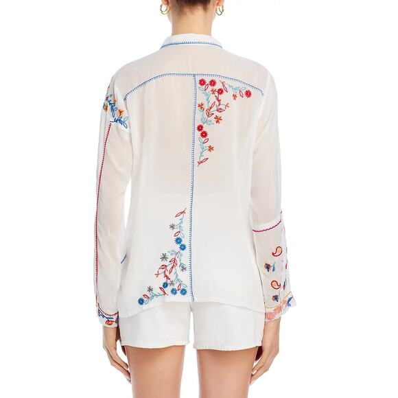 NEW JOHNNY WAS Zodea Almeria Embroidered Blouse, Size XL - Picture 8 of 10